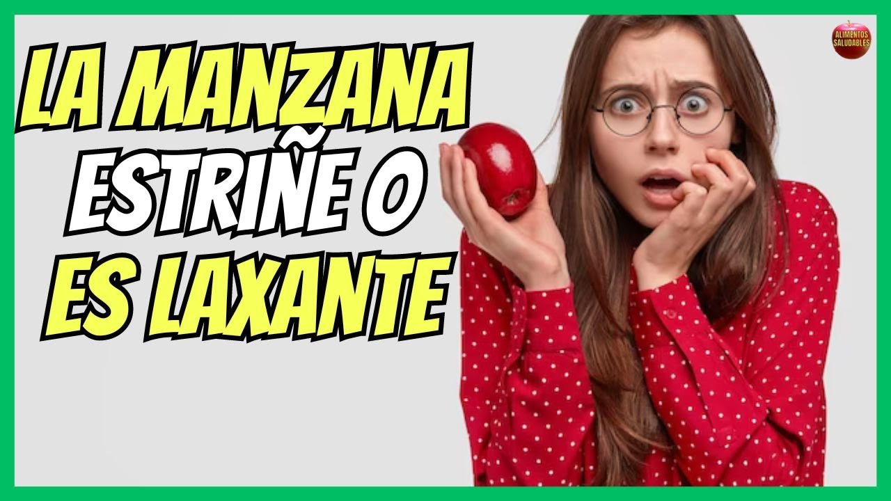 manzana con piel o sin piel para el estreñimiento