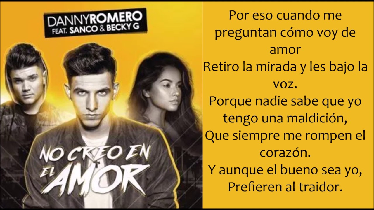 por eso no creo en el amor letra