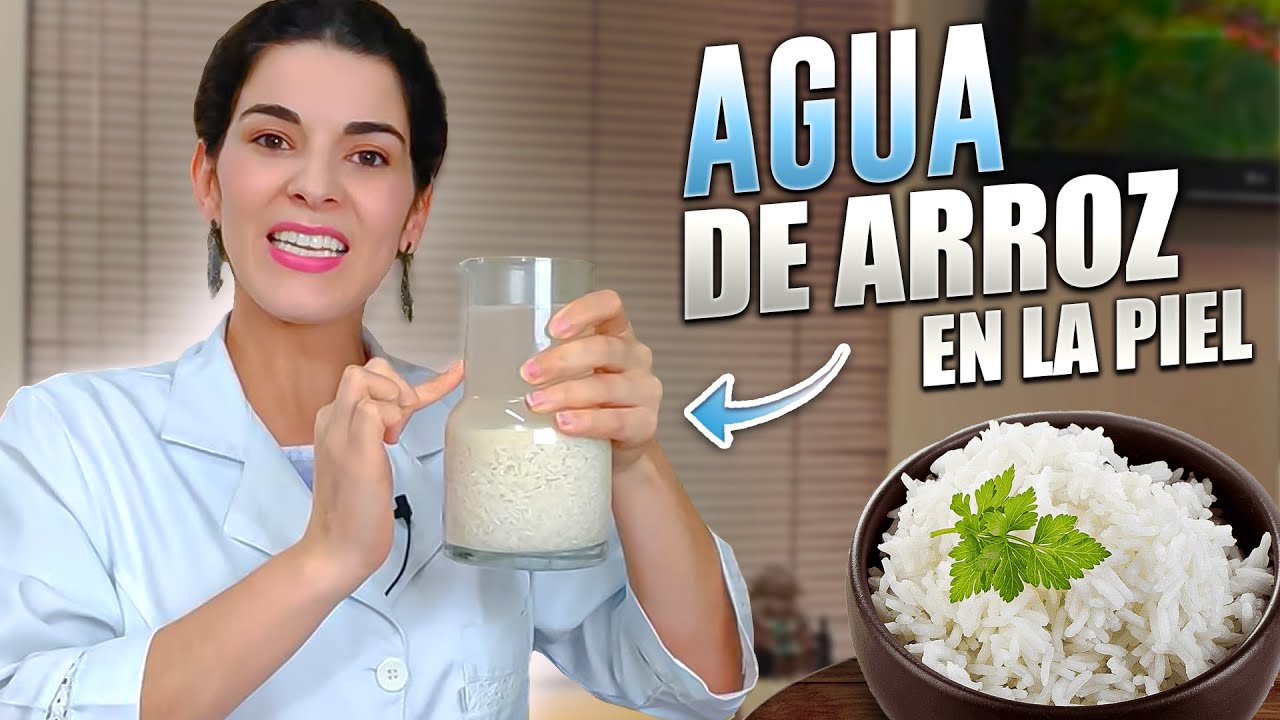 agua de arroz para las manchas del rostro