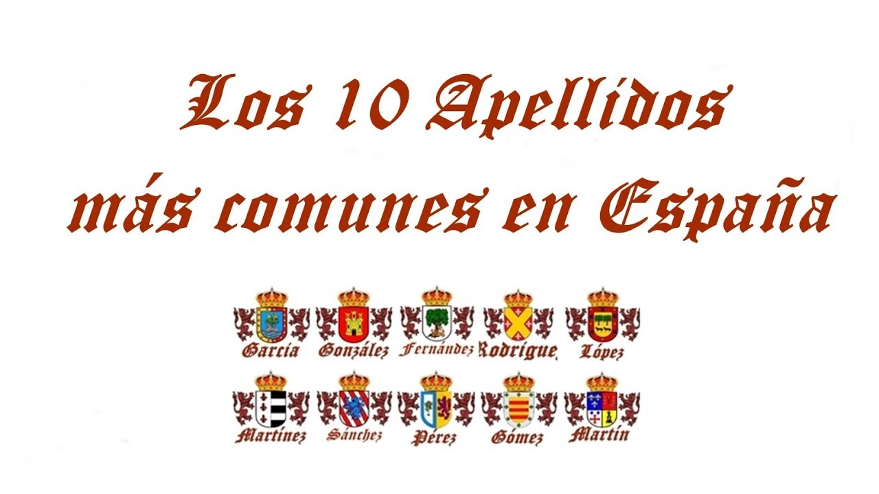 cual es el apellido mas comun en españa